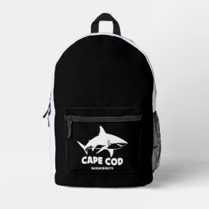 Scuba Diving With great White Sharks - Cape Cod Printed Backpack
