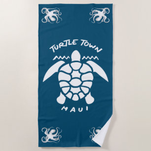 Scuba Diving With Sea Turtles - Turtle Town Maui Beach Towel