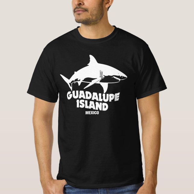 Scuba Diving With Sharks Guadalupe Island T-Shirt (Front)