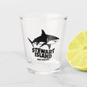 Scuba Diving With Sharks - Stewart Island Shot Glass