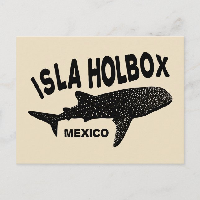 Scuba Diving With Whale Sharks Isla Holbox Mexico Postcard (Front)