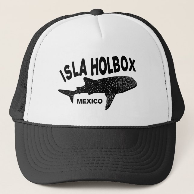 Scuba Diving With Whale Sharks Isla Holbox Mexico Trucker Hat (Front)
