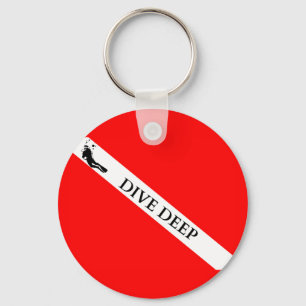 Scuba Flag (Dive Deep) Key Ring
