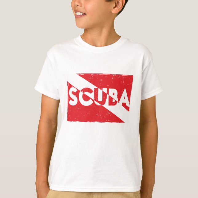 Scuba Flag Kids T-shirt (Front)