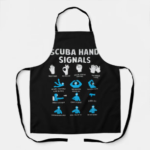 Scuba Hand Signals Language Diving Signs Dive Dive Apron