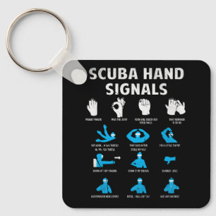 Scuba Hand Signals Language Diving Signs Dive Dive Key Ring