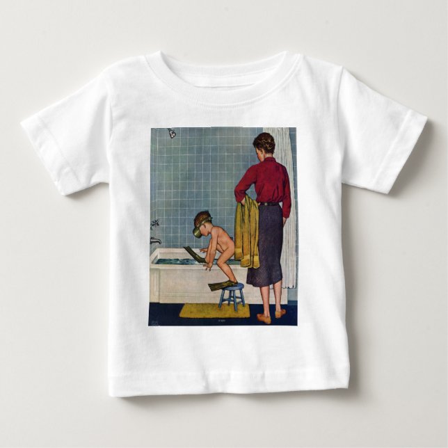 Scuba in the Tub Baby T-Shirt (Front)