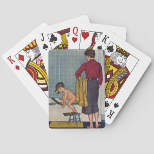 Scuba in the Tub Playing Cards