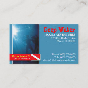 Scuba Instructor Business Card