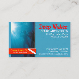 Scuba Instructor Business Card