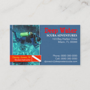 Scuba Instructor Business Card