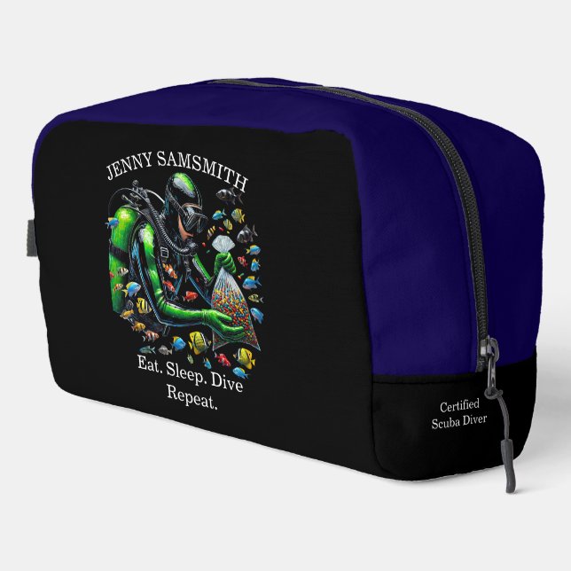 Scuba Lovers’ Dream: Dive Into Fun! Dopp Kit (Right Corner)