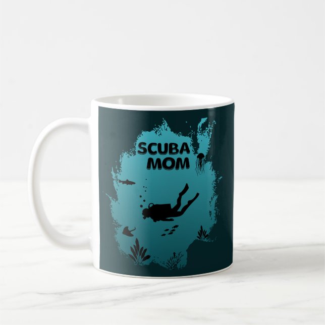 Scuba Mum Coffee Mug (Left)