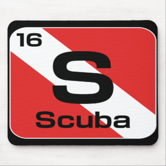 Scuba Periodic Table Mousepad