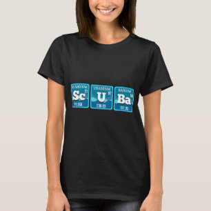 Scuba Periodic Table  Scuba Diving Diver T-Shirt