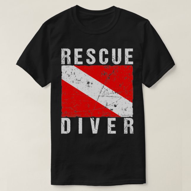SCUBA Rescue Diver for Instructors Students Divers T-Shirt (Design Front)