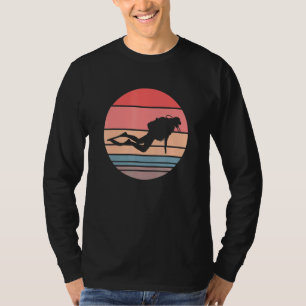 Scuba Retro Sunset Scuba Diving T-Shirt