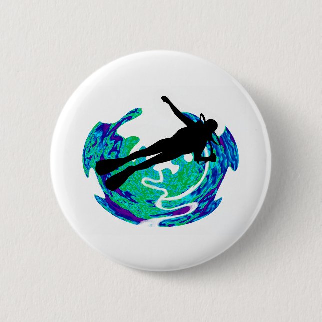 SCUBA THE DEFINE 6 CM ROUND BADGE (Front)