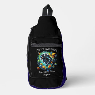 Scuba Vibes: Dive Life, Live Bold! Sling Bag