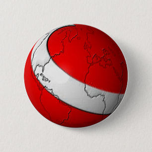 Scuba World 6 Cm Round Badge