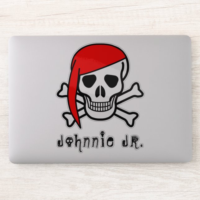 Scull With Bandanna Personalised (Computer)