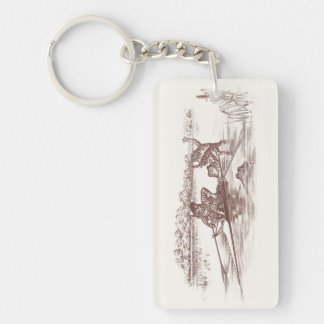 Sculling Frogs Key Ring