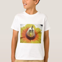 Sculpted Bird in Sunflower Art Print