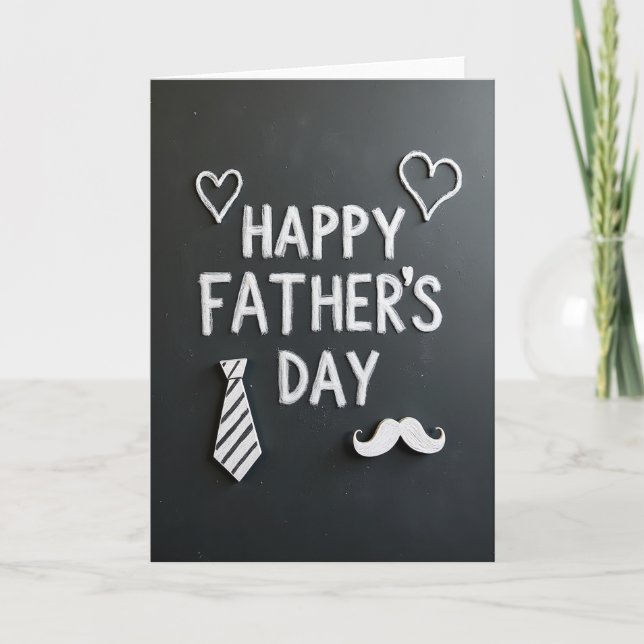Sculpted Fathers Day Card (Front)