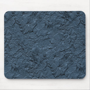 Sculpted Petunias, Blue Grey Mousepad