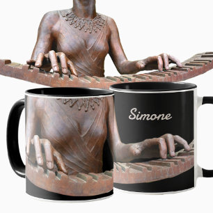 Sculpted Piano Keyboard Pianist Hands Musical Mug