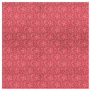 Sculpted Stars-Coral Pink-Zazzle Fabric