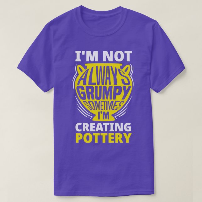 Sculpting Clay Earthenware Funny Potter T-Shirt (Design Front)
