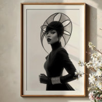 Sculptural Elegance: Avant-Garde Monochrome Hat