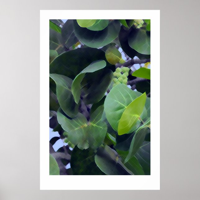 Sculptural Leaves Poster (Front)