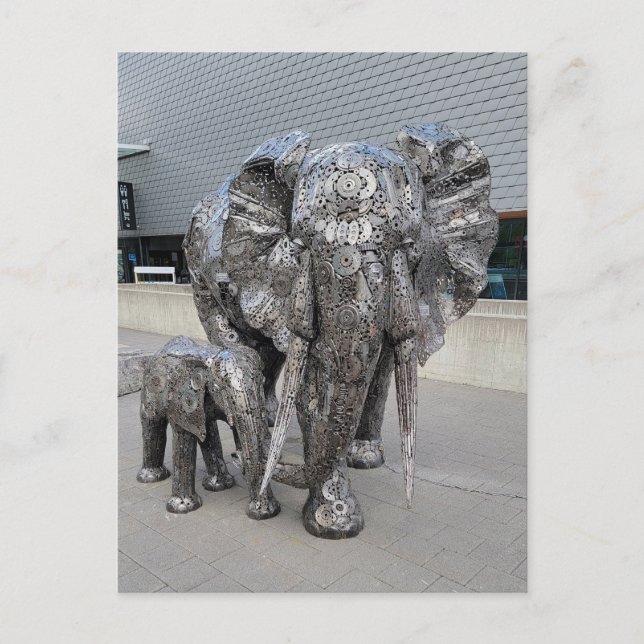 Sculpture Elephant Postcard (Front)