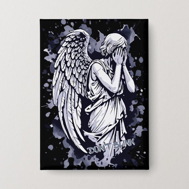 Sculpture of a Weeping Angel  - with Splashes 1 (Front)