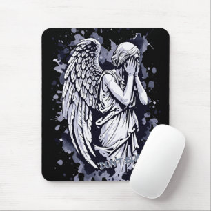 Sculpture of a Weeping Angel - with Splashes 1 Mouse Pad