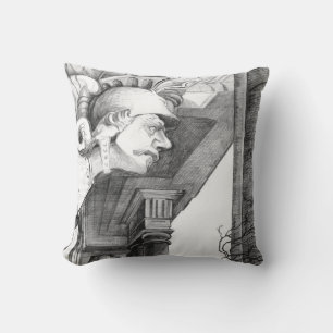 Sculpture of castle  Pencil Art  Cushion