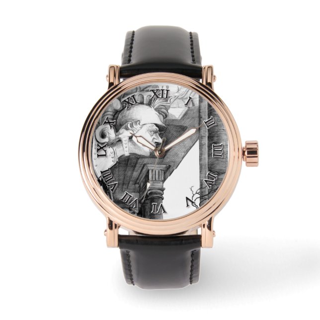 Sculpture of castle  Pencil Art  Watch (Front)