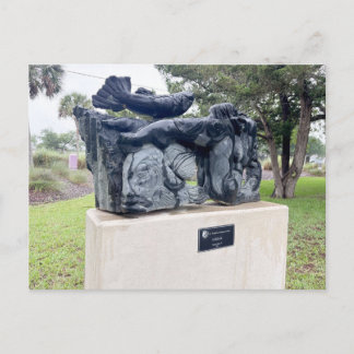 Sculpture of Intertwined Figures Postcard