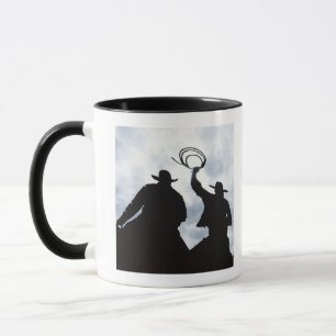 sculpture that welcomes you to Dodge City Kansas Mug