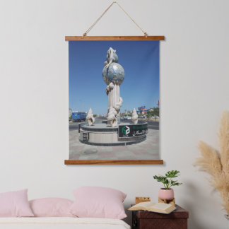Sculpture to the marine inhabitants  hanging tapestry