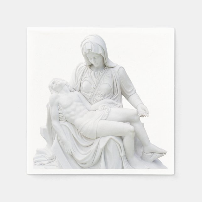 Sculptured Pieta Napkin (Front)