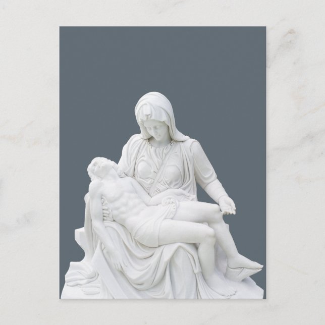 Sculptured Pieta Postcard (Front)