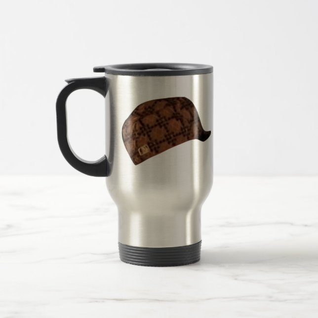 Scumbag Steve Hat Meme Travel Mug (Left)
