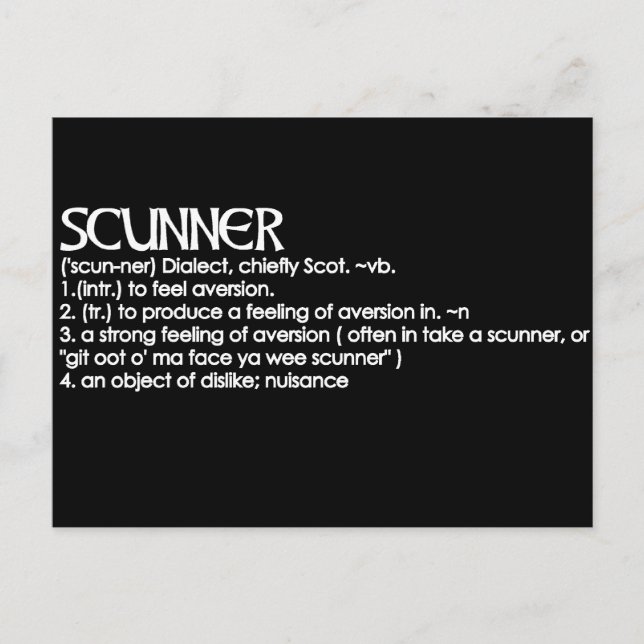 Scunner Postcard (Front)