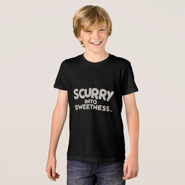 Scurry into weetness  Tri-Blend shirt (Front Full)