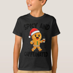 Scy And Caffeinated Coffee Men Women Gingerbread C T-Shirt