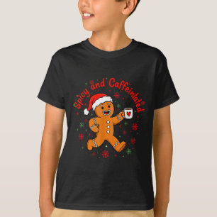 Scy And Caffeinated Coffee Men Women Gingerbread C T-Shirt