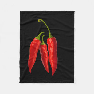 Scy Hot Life Everyday With Red Chilli Paper Graphi Fleece Blanket
